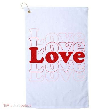 Love Retro Cute Gift Golf Towel