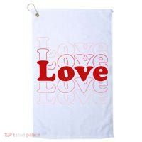 Love Retro Cute Gift Golf Towel thumb 0