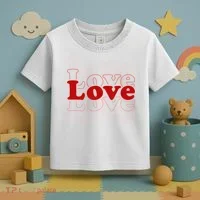 Love Retro Cute Gift Toddler T-Shirt thumb 3