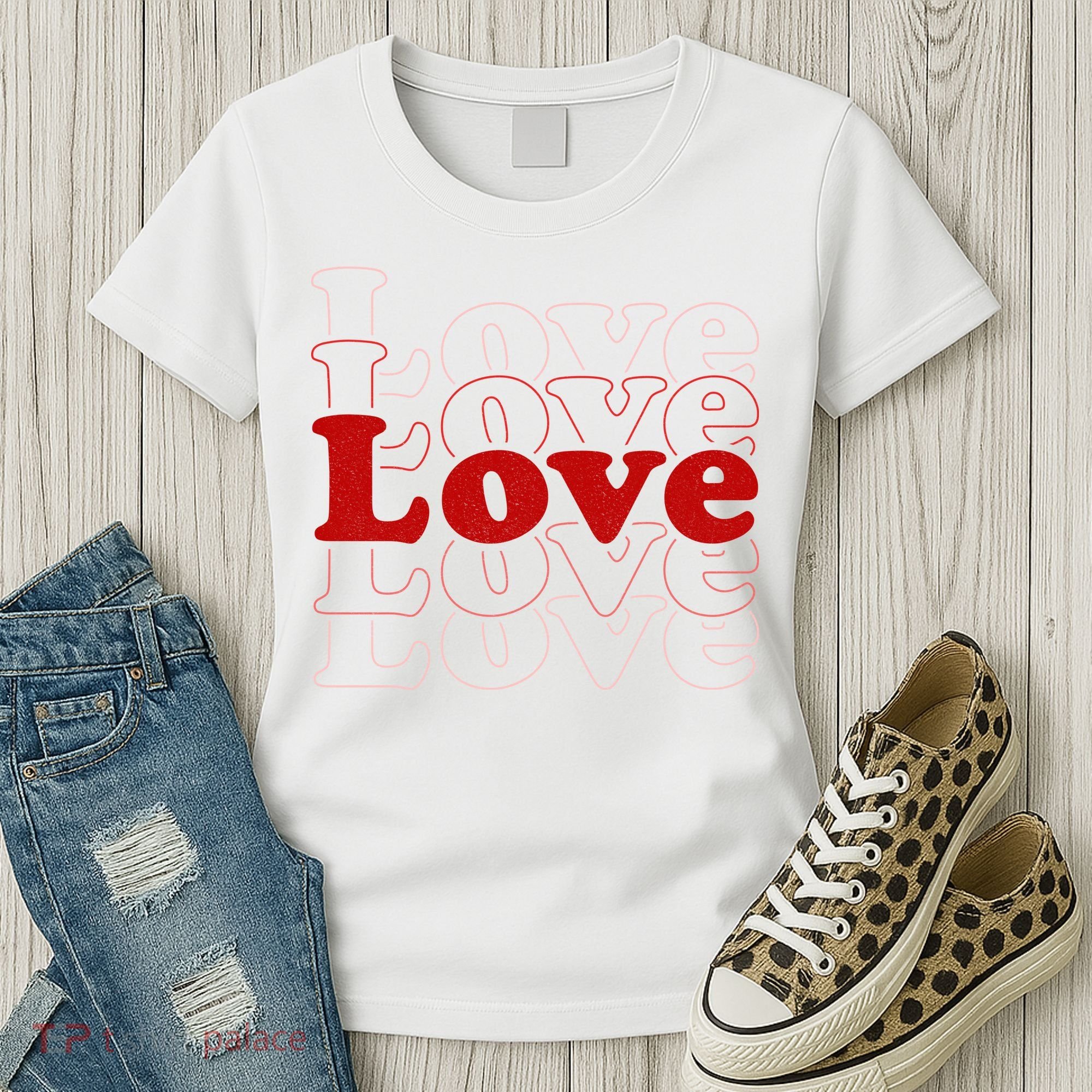 Love Retro Cute Gift Women's T-Shirt