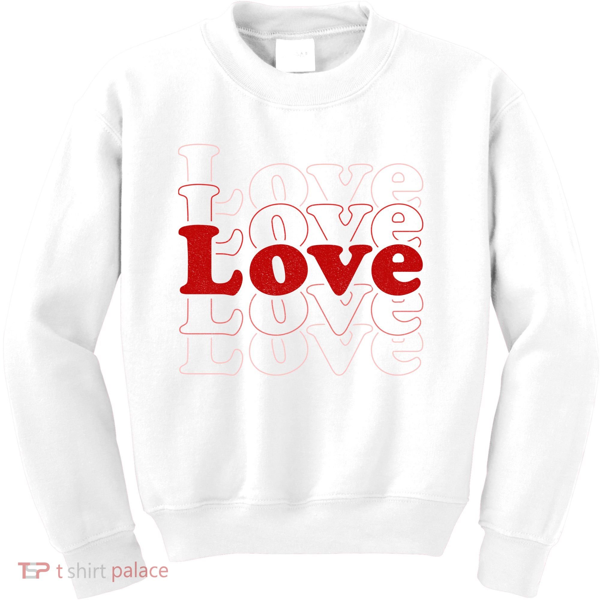 Love Retro Cute Gift Kids Sweatshirt