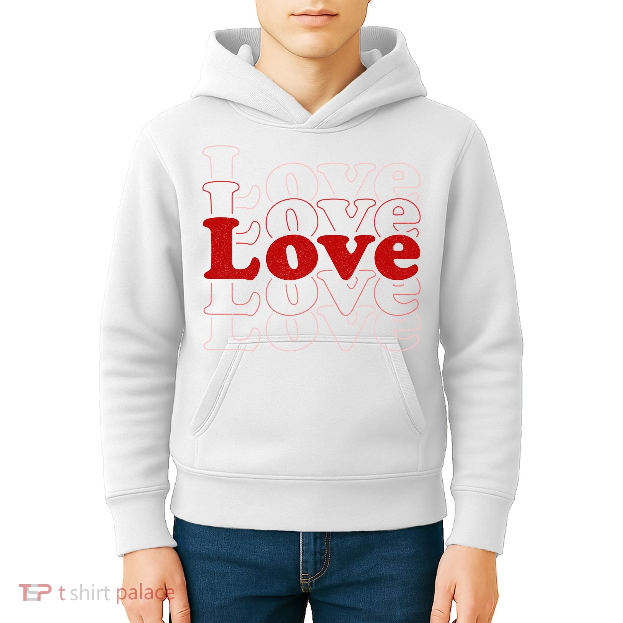 Love Retro Cute Gift Kids Hoodie