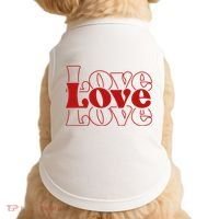 Love Retro Cute Gift Doggie Tank thumb 0