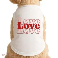 Love Retro Cute Gift Doggie Tank thumb 0