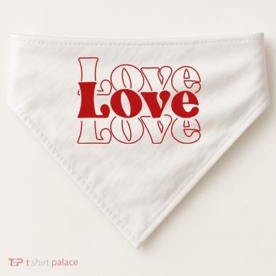 Love Retro Cute Gift USA-Made Doggie Bandana