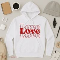 Love Retro Cute Gift Hoodie thumb 3