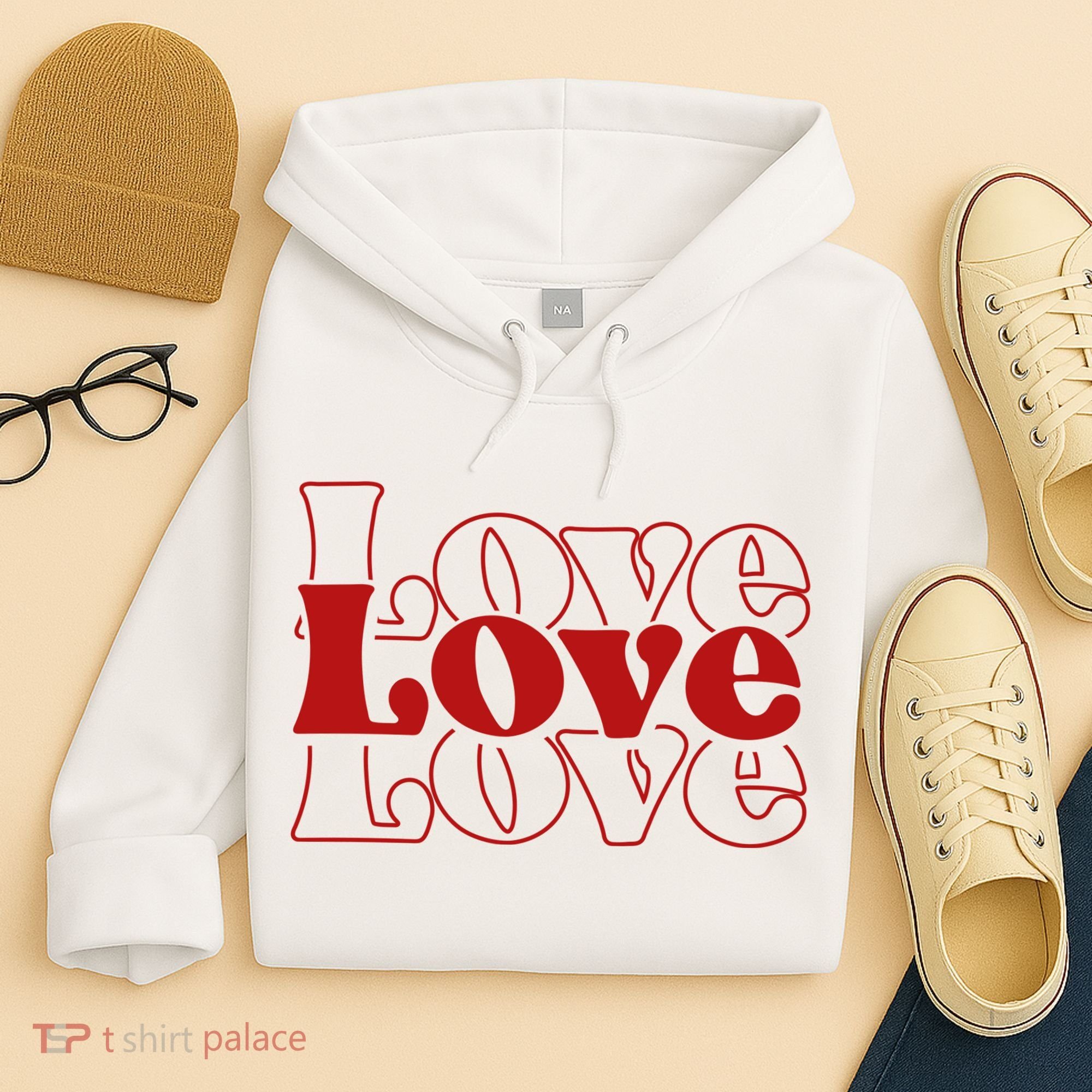 Love Retro Cute Gift Hoodie