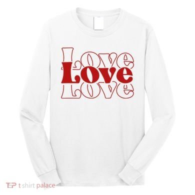 Love Retro Cute Gift Long Sleeve Shirt