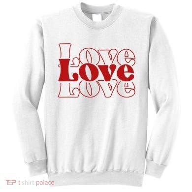 Love Retro Cute Gift Sweatshirt