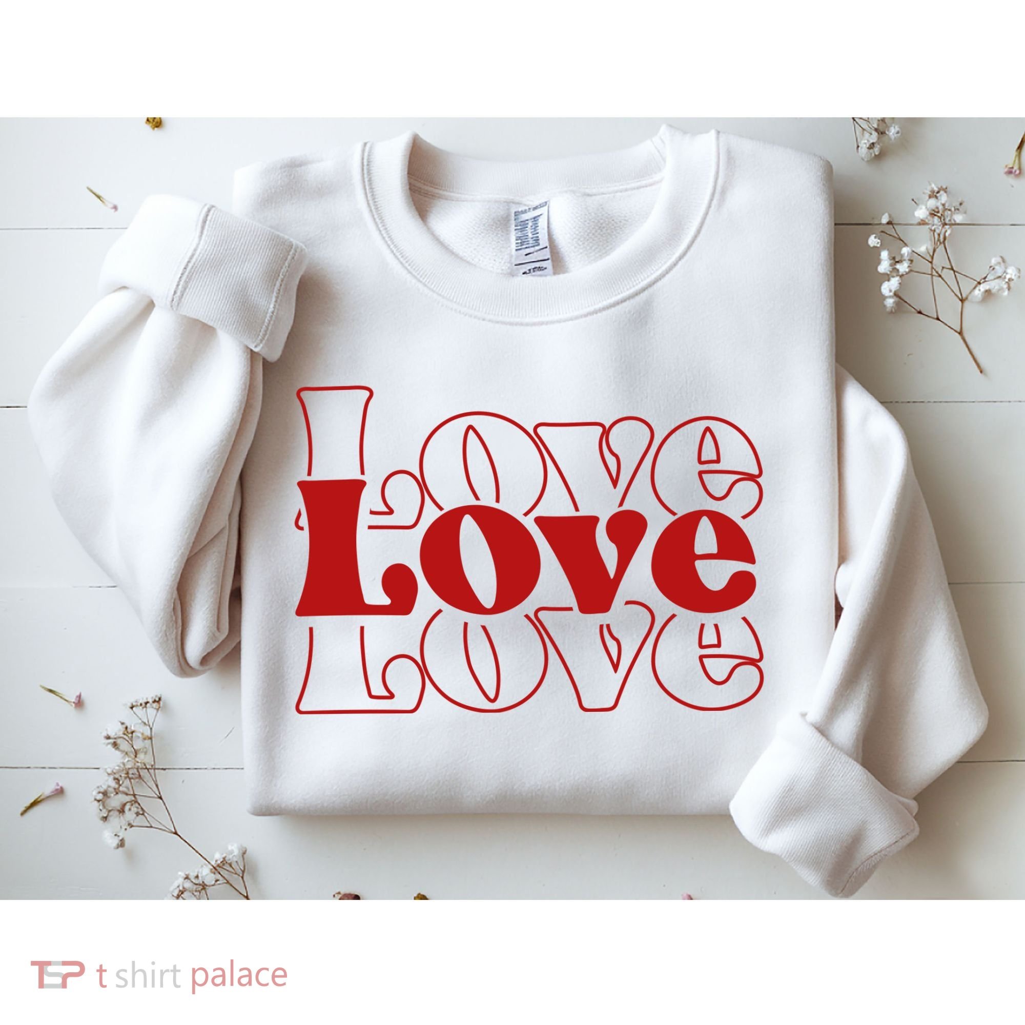 Love Retro Cute Gift Sweatshirt