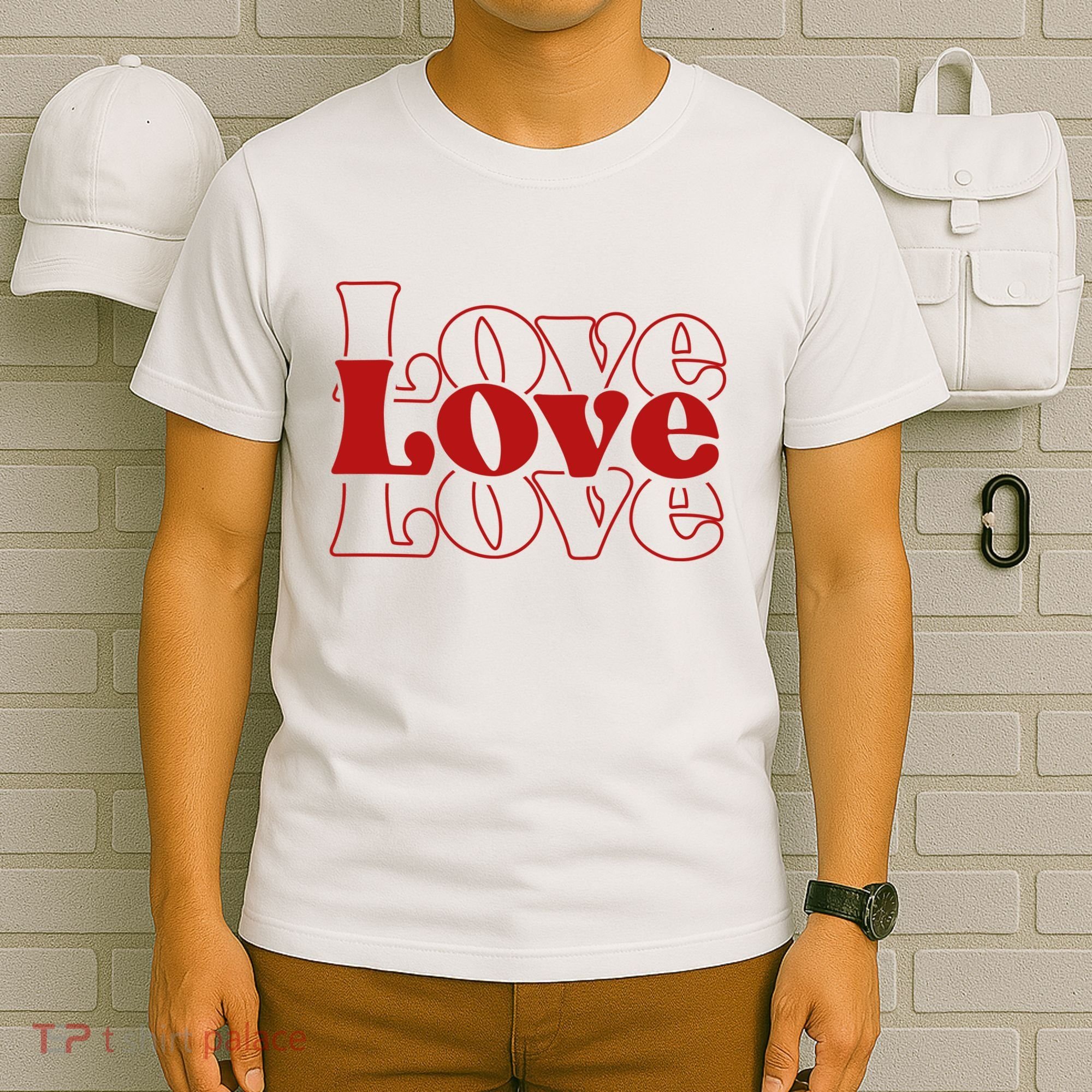 Love Retro Cute Gift T-Shirt