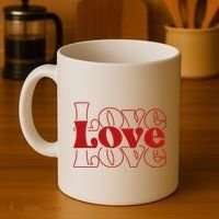 Love Retro Cute Gift Coffee Mug thumb 4