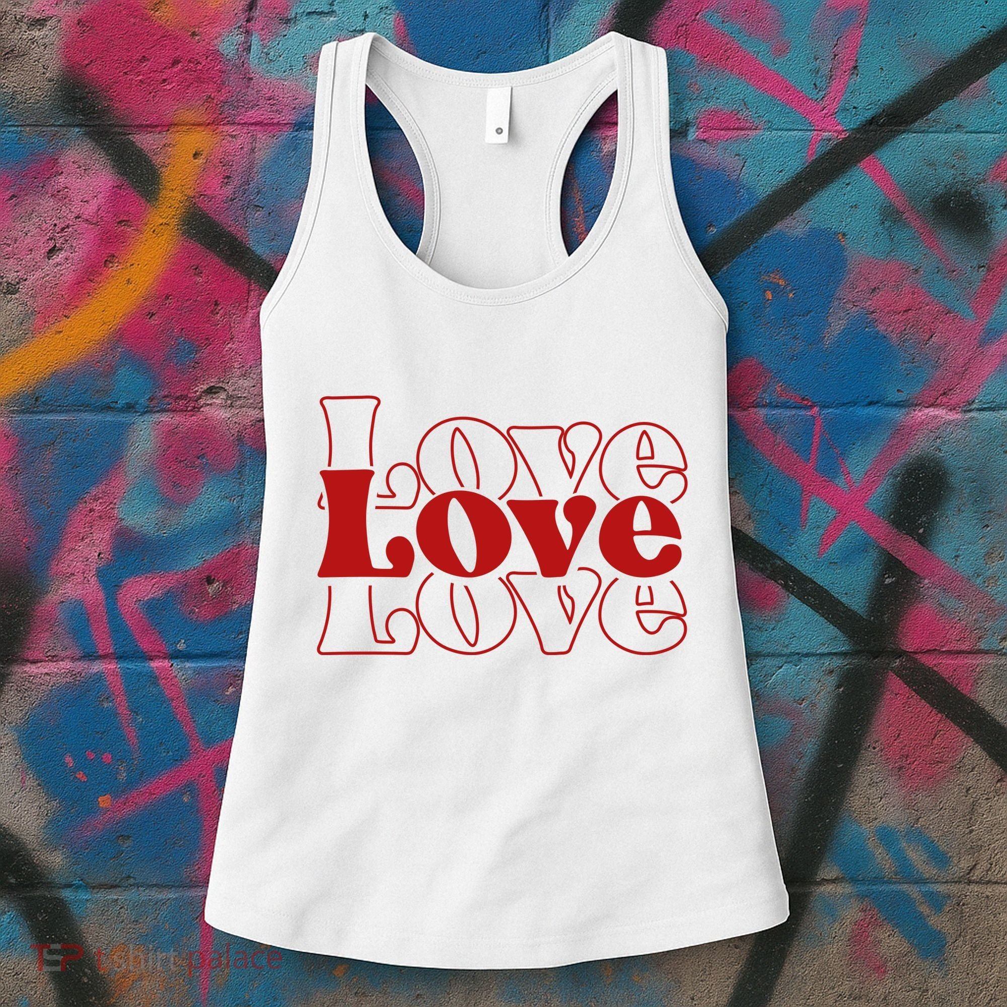 Love Retro Cute Gift Women's Tank Top