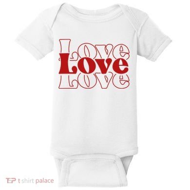Love Retro Cute Gift Baby Bodysuit