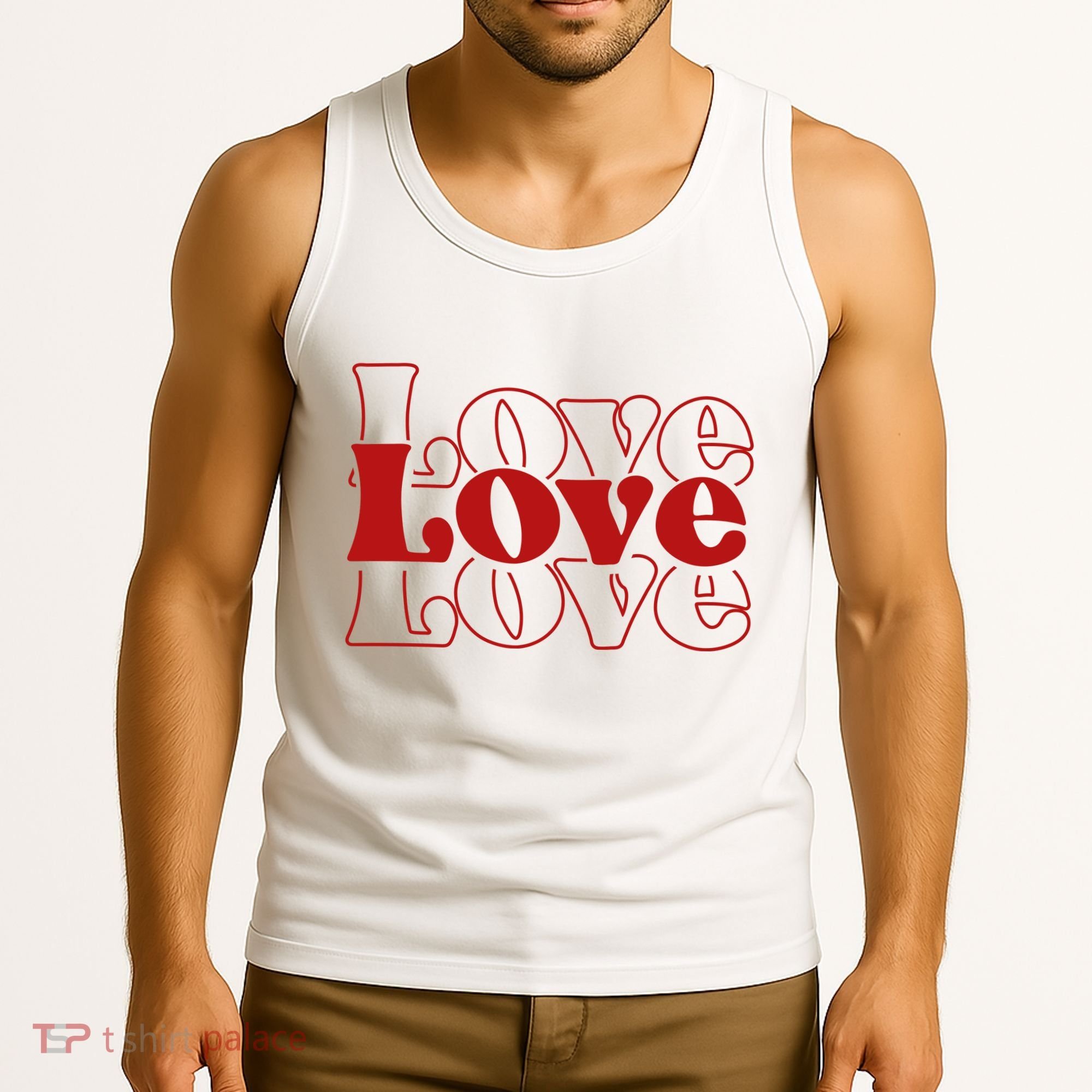 Love Retro Cute Gift Tank Top