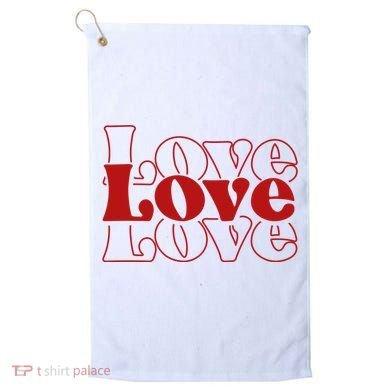 Love Retro Cute Gift Golf Towel