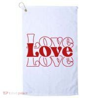 Love Retro Cute Gift Golf Towel thumb 0