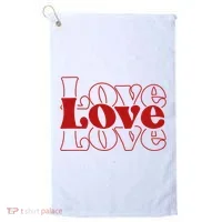 Love Retro Cute Gift Golf Towel thumb 0