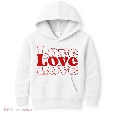Love Retro Cute Gift Kids Hoodie