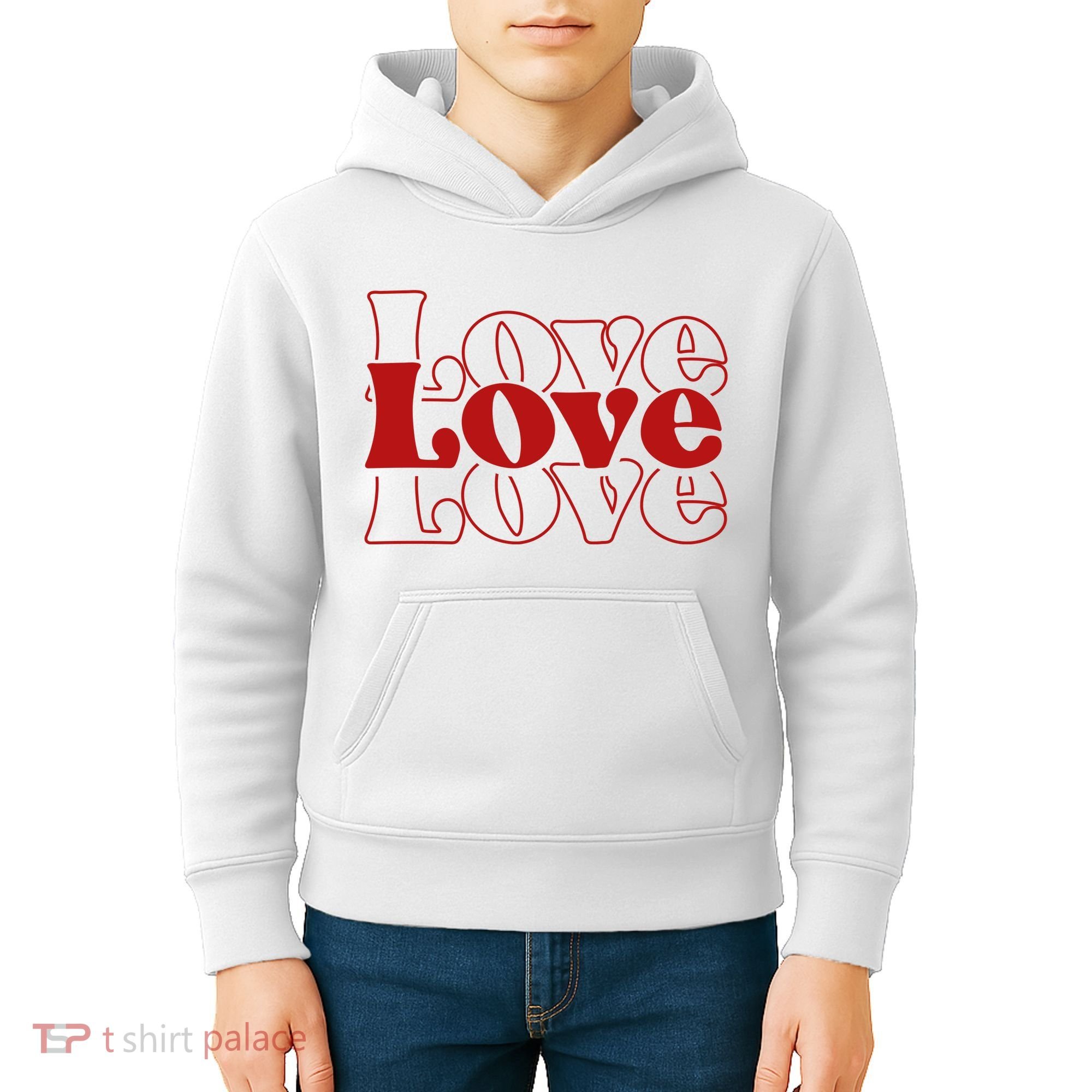 Love Retro Cute Gift Kids Hoodie