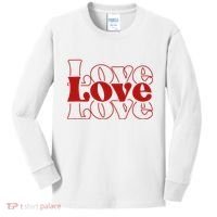 Love Retro Cute Gift Kids Long Sleeve Shirt thumb 0