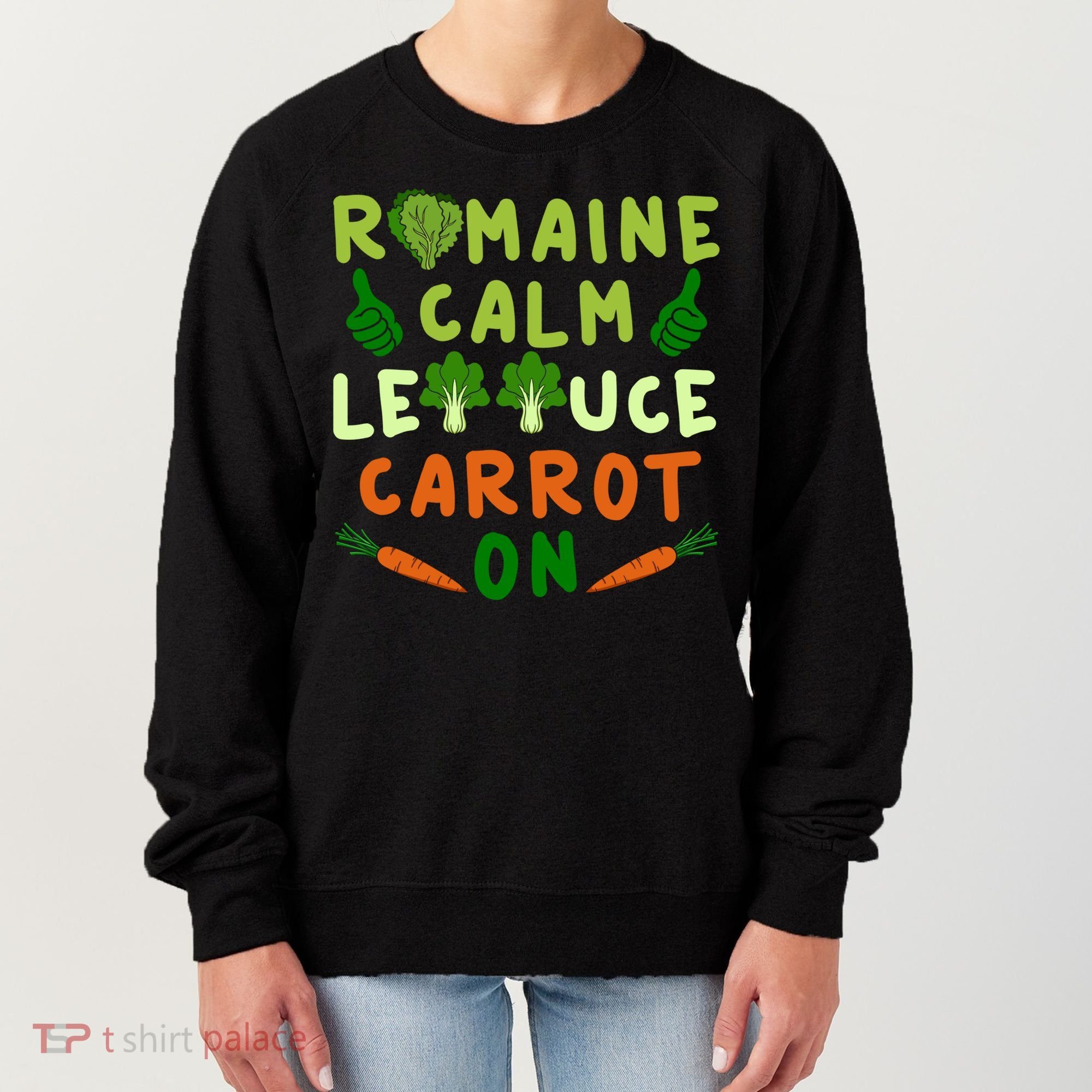 Letttuce Romaine Calm Leaf Vegetable Vegetarian Vegan Cool Gift Women's Sweatshirt