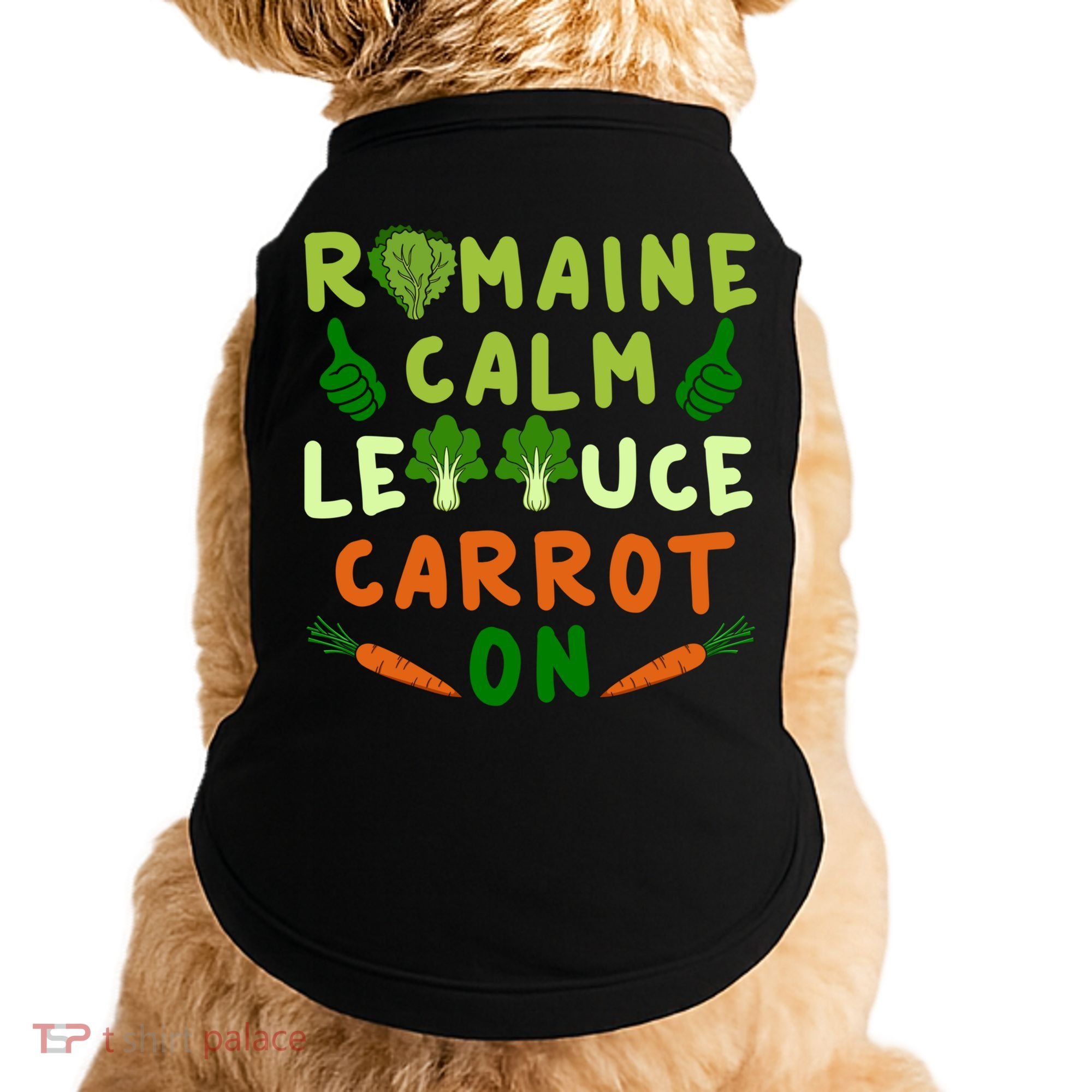 Letttuce Romaine Calm Leaf Vegetable Vegetarian Vegan Cool Gift Doggie Tank