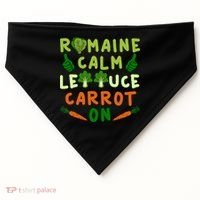 Letttuce Romaine Calm Leaf Vegetable Vegetarian Vegan Cool Gift USA-Made Doggie Bandana thumb 0