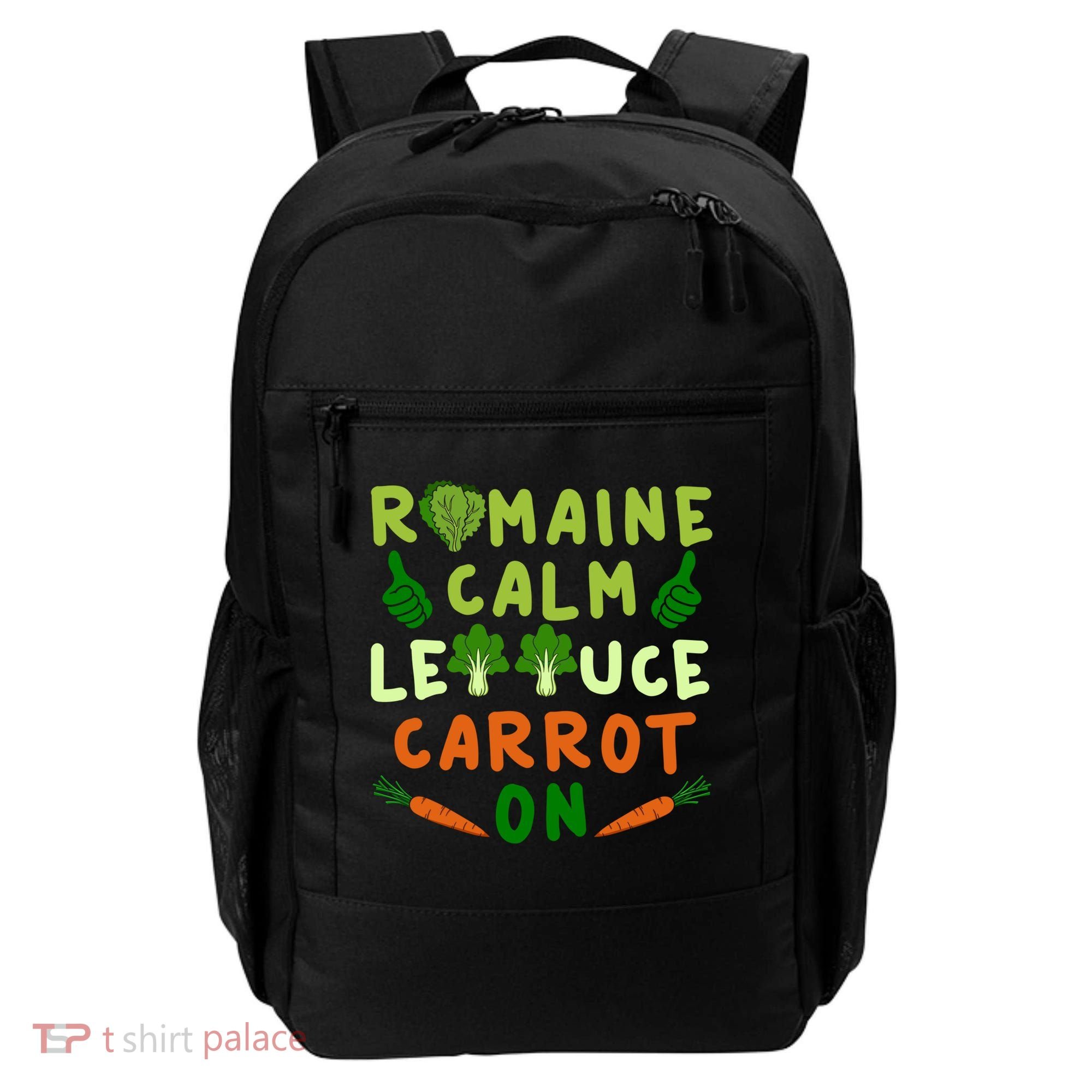 Letttuce Romaine Calm Leaf Vegetable Vegetarian Vegan Cool Gift Backpack