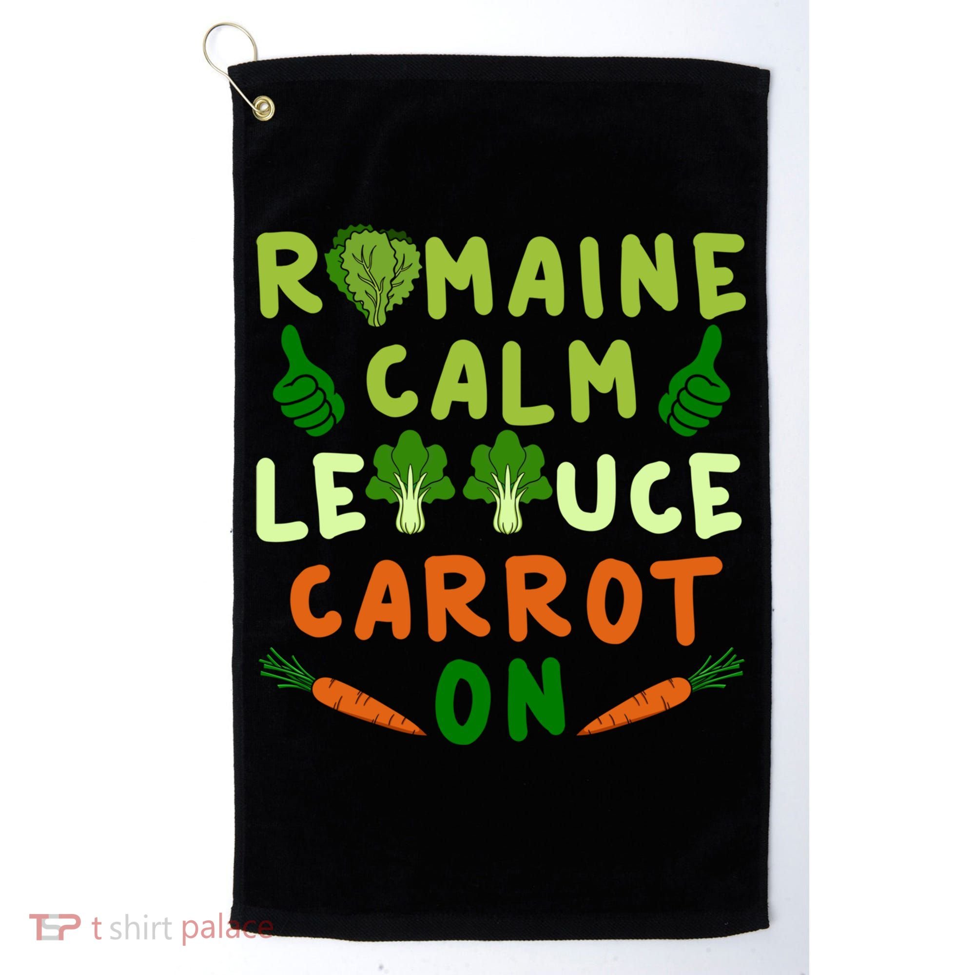 Letttuce Romaine Calm Leaf Vegetable Vegetarian Vegan Cool Gift Golf Towel