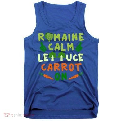 Letttuce Romaine Calm Leaf Vegetable Vegetarian Vegan Cool Gift Tank Top