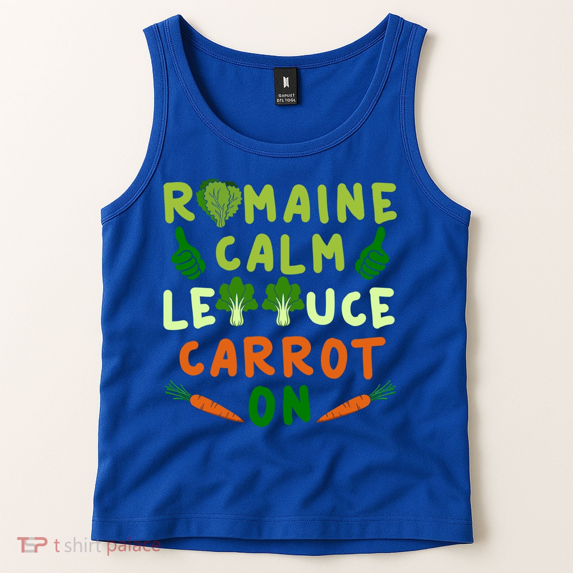 Letttuce Romaine Calm Leaf Vegetable Vegetarian Vegan Cool Gift Tank Top