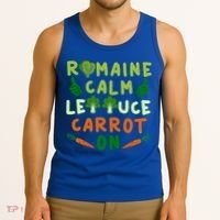 Letttuce Romaine Calm Leaf Vegetable Vegetarian Vegan Cool Gift Tank Top thumb 3