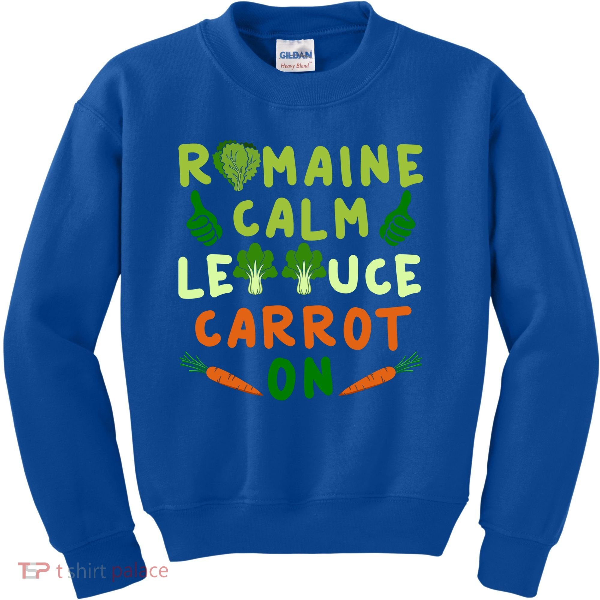 Letttuce Romaine Calm Leaf Vegetable Vegetarian Vegan Cool Gift Kids Sweatshirt