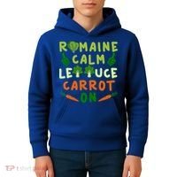 Letttuce Romaine Calm Leaf Vegetable Vegetarian Vegan Cool Gift Kids Hoodie thumb 4