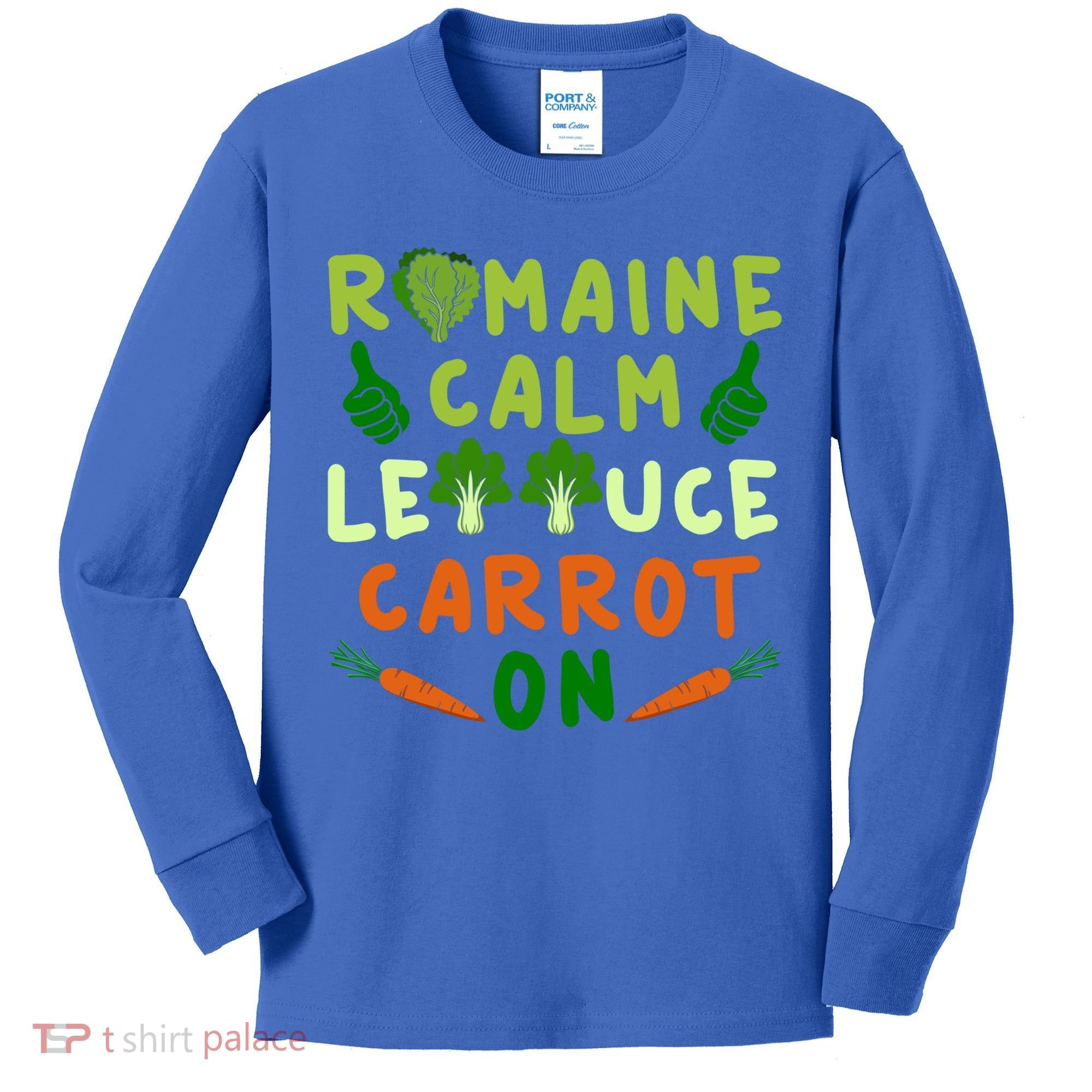 Letttuce Romaine Calm Leaf Vegetable Vegetarian Vegan Cool Gift Kids Long Sleeve Shirt