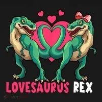 Lovesaurus Rex Cute Gift Doggie Tank thumb 4