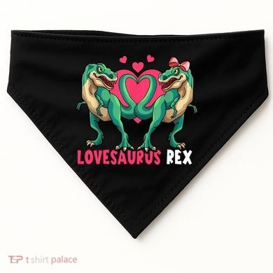 Lovesaurus Rex Cute Gift USA-Made Doggie Bandana