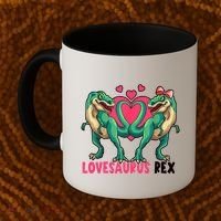 Lovesaurus Rex Cute Gift Coffee Mug thumb 2