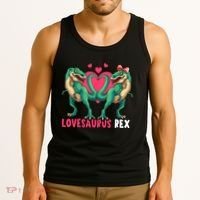 Lovesaurus Rex Cute Gift Tank Top thumb 3