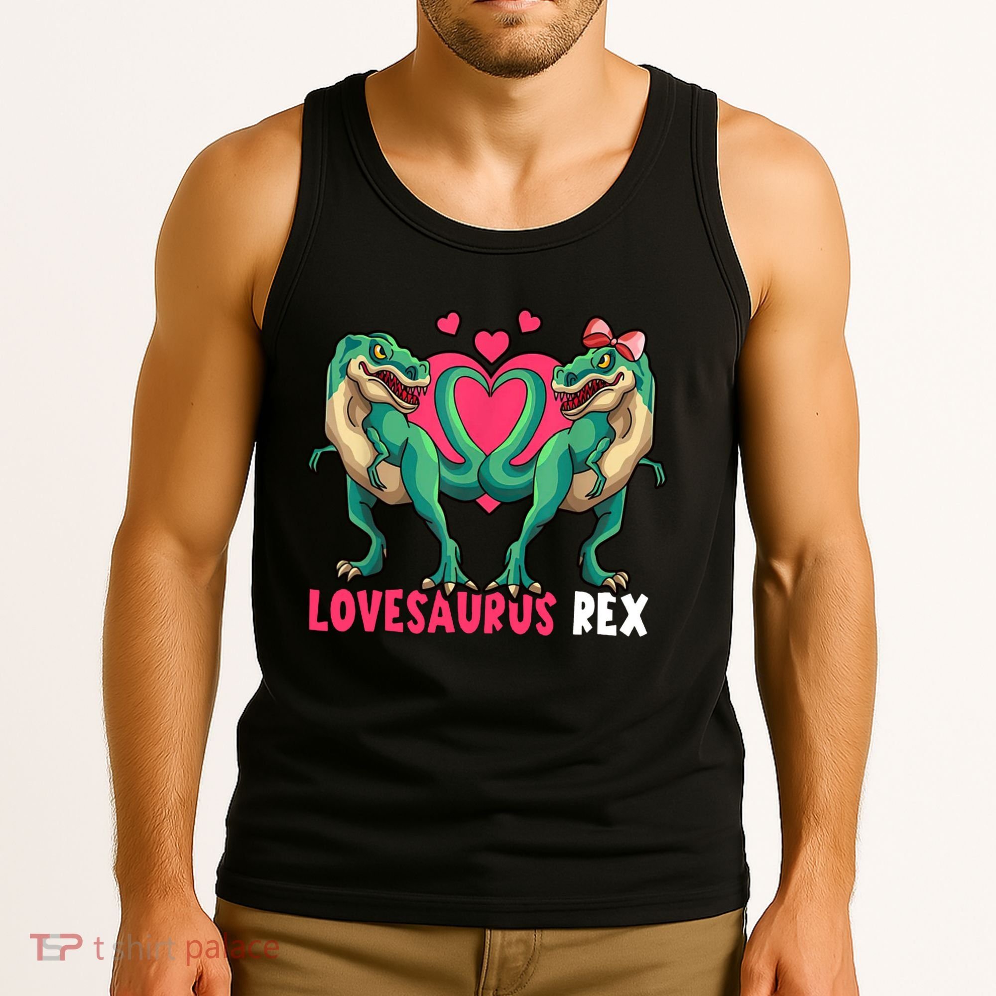 Lovesaurus Rex Cute Gift Tank Top