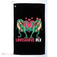 Lovesaurus Rex Cute Gift Golf Towel thumb 0