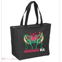 Lovesaurus Rex Cute Gift Tote Bag thumb 2