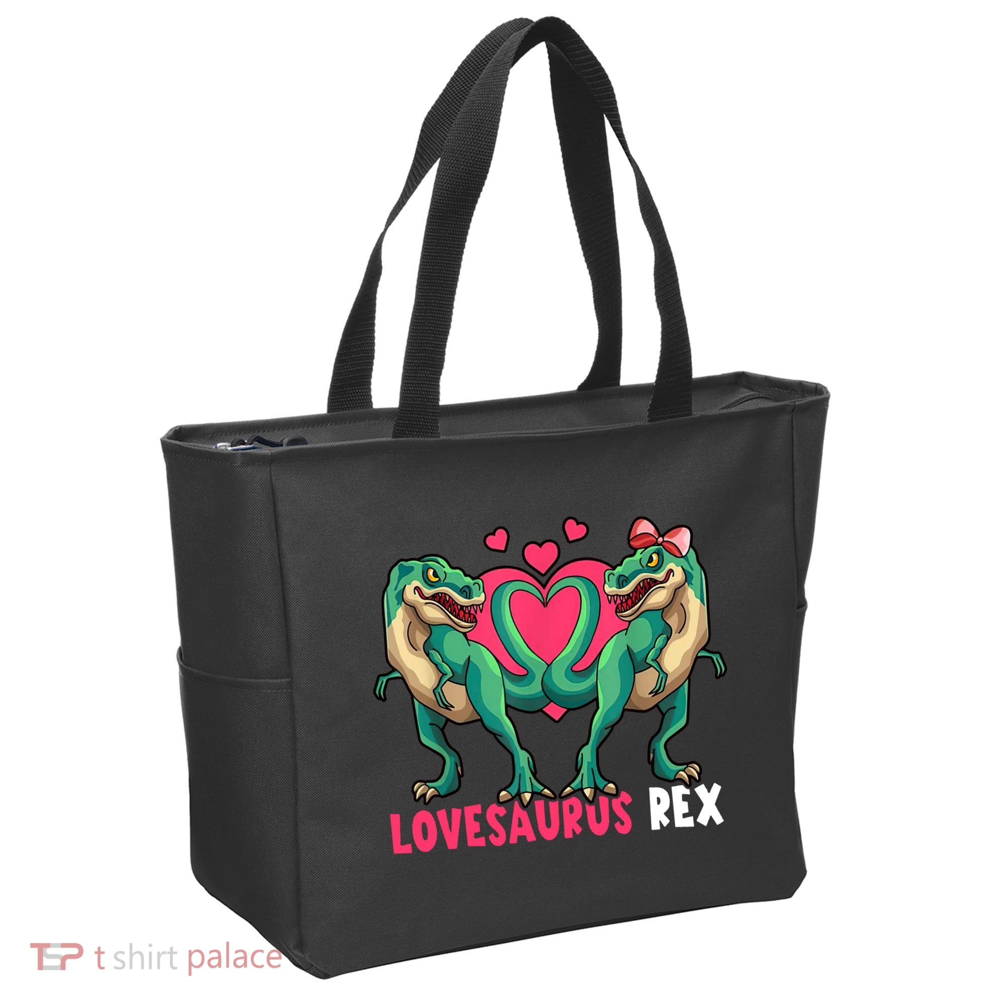 Lovesaurus Rex Cute Gift Tote Bag