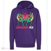 Lovesaurus Rex Cute Gift Hoodie thumb 0