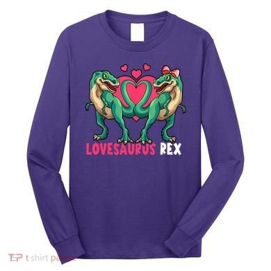 Lovesaurus Rex Cute Gift Long Sleeve Shirt