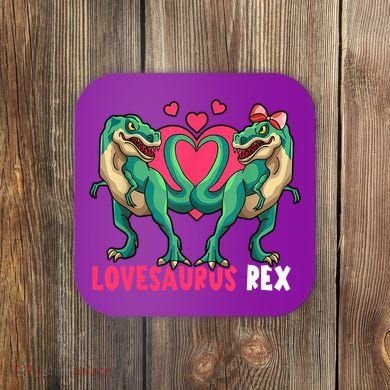 Lovesaurus Rex Cute Gift Coaster