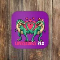 Lovesaurus Rex Cute Gift Coaster thumb 0