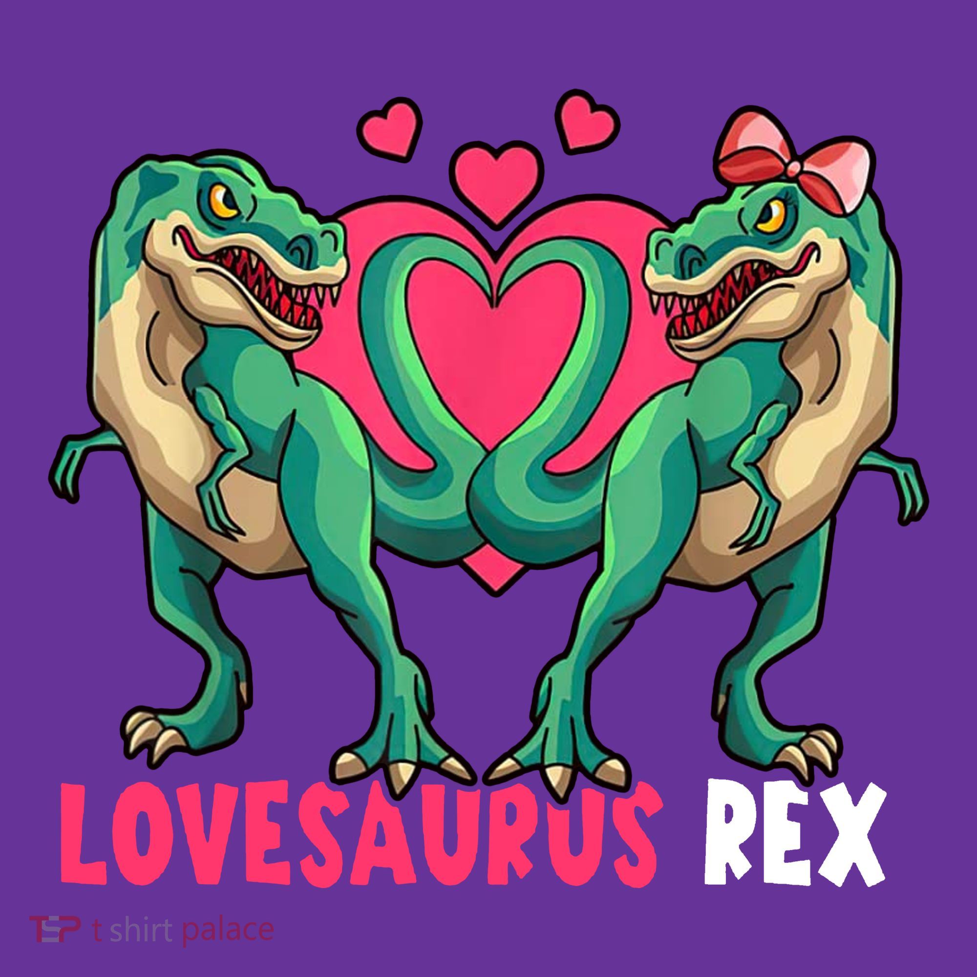 Lovesaurus Rex Cute Gift Coaster