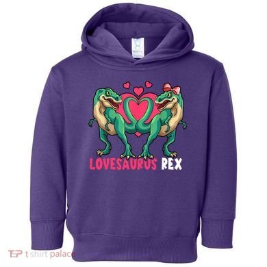 Lovesaurus Rex Cute Gift Toddler Hoodie